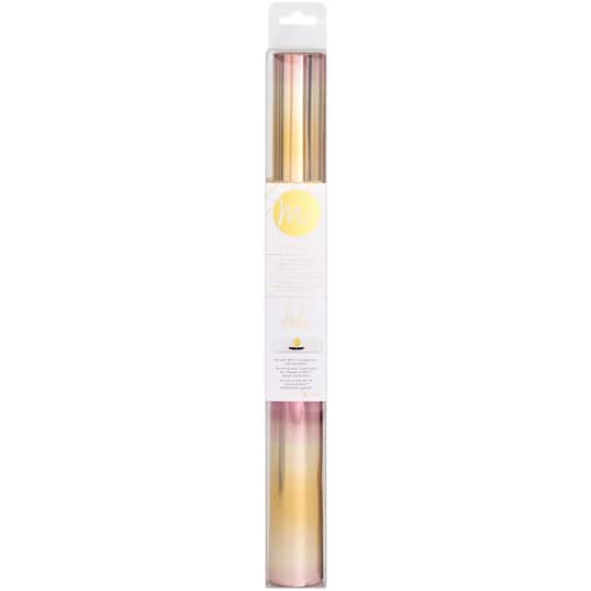 American Crafts&#x2122; Heidi Swapp 5ft. Pink &#x26; Gold Ombre Minc Reactive Foil Roll
